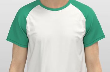 Plain Baseball Style - Half-Sleeve T-shirt